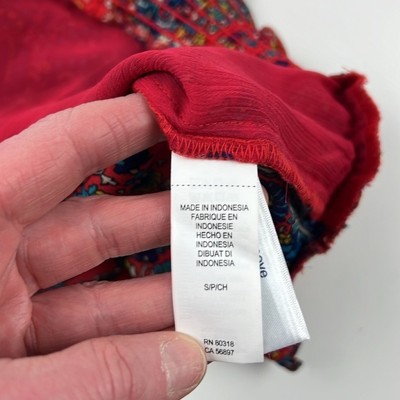 Lucky Brand Red Racerback Tank  Top - Picture 6 of 9